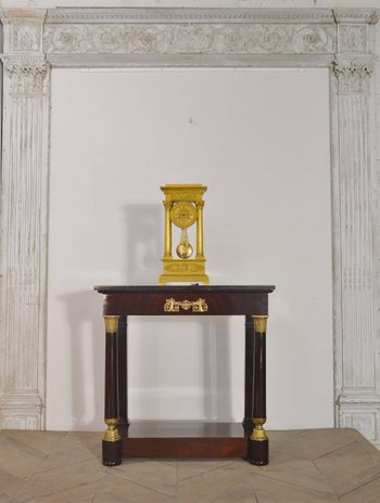 Console restauration en acajou XIXeme siècle 