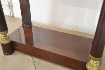 Console restauration en acajou XIXeme siècle 