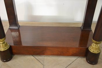 Console restauration en acajou XIXeme siècle 