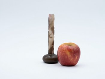 Small Soliflore In Glass Paste Signed Gallé (1846 - 1904)