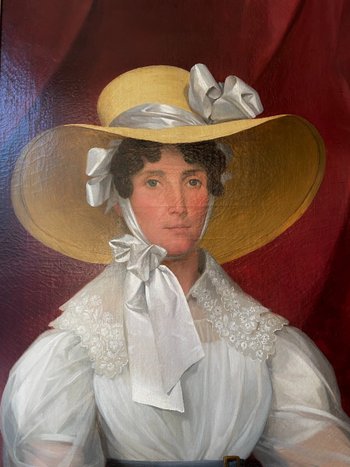 Ritratto estivo: donna con cappello, XIX secolo