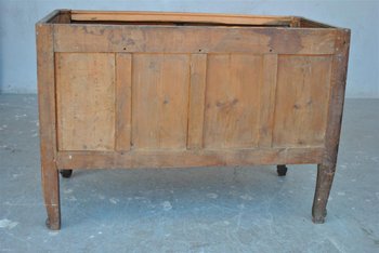 Comò Sauteuse Balestra In Noce Diciottesimo Piano In Marmo