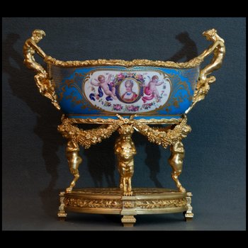 Basin In Sevres Mounted Mid 18th century