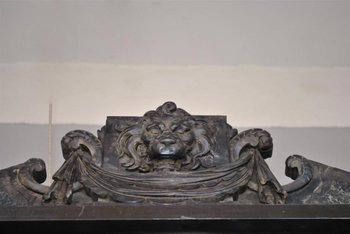 Important Cabinet Bois Noirci Style Renaissance Colonnes XIXème