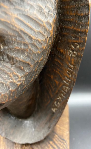 BUSTO IN LEGNO INTAGLIATO 1980