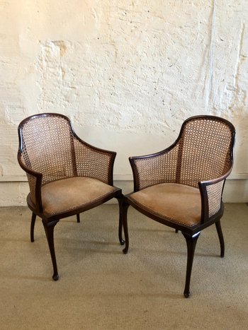 Paire De Fauteuils Regency. Angleterre, XIXe Siècle