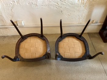 Paire De Fauteuils Regency. Angleterre, XIXe Siècle