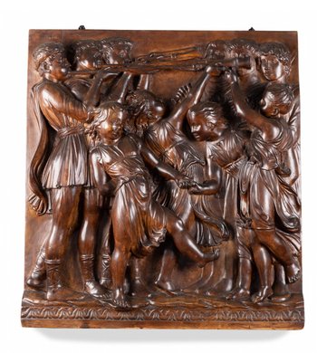 Intonaco dopo il primo pannello del coro di Luca Della Robbia per Santa Maria Novella a Firenze. Diciannovesimo esemplare