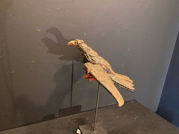 Wood carving representing the Holy Spirit