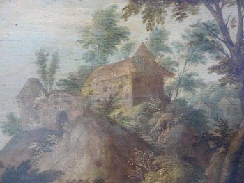 Ecole Flamande XVIIème Suiveur De Brueghel