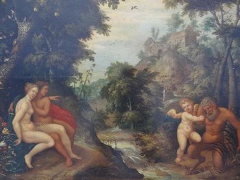 Ecole Flamande XVIIème Suiveur De Brueghel
