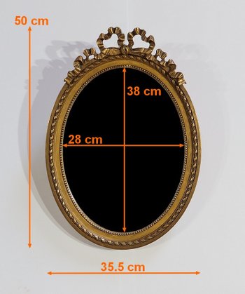 Miroir ovale Louis XVI – Début XXe