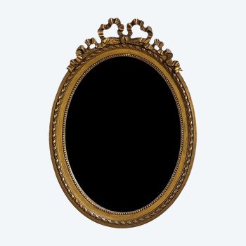 Oval mirror Louis XVI - Early XXth century