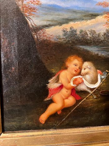 tableau Huile sur toile fin de 18e début du XIXe siècle