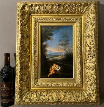 tableau Huile sur toile fin de 18e début du XIXe siècle