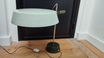 Lampe de bureau à système dans le gout Louis Kalff  circa 1960