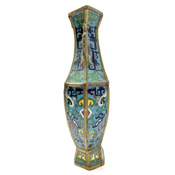 Pair Of Cloisonne Vases Late Nineteenth Time
