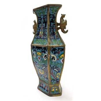 Pair Of Cloisonne Vases Late Nineteenth Time