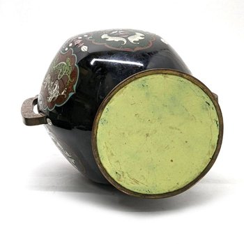Vases En Cloisonné Aux Myosotis .