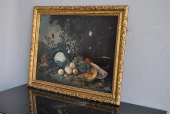 Grande natura morta con frutta e verdura Arthur Chaplin