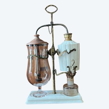Antica caffettiera a sifone a pendolo Napoleon 3