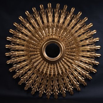 Sun Mirror In Golden Wood, 20th Century