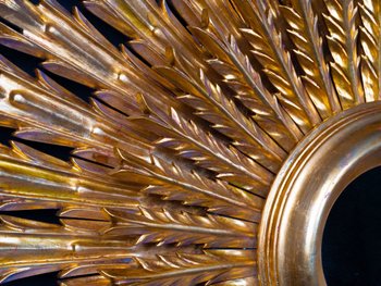 Sun Mirror In Golden Wood, 20th Century