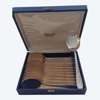 12 silver metal ice cream scoops