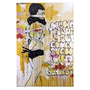 "TILT" (NATO NEL 1973). Ragazze di Chongqinb. Dittico. Acrilico, vernice spray, pennarelli. 165 x 230 cm (per pannello).