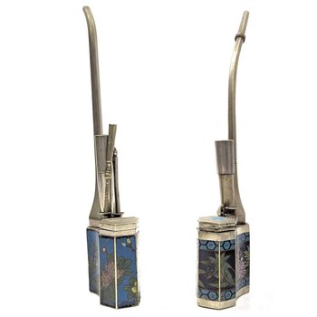 Fausse Paire De Pipe à Eau En Décor Cloisonné