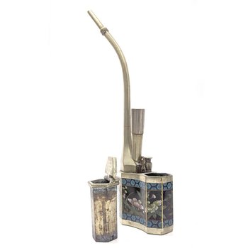 Fausse Paire De Pipe à Eau En Décor Cloisonné