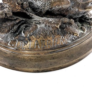 Partridge In Bronze By Edouard Delabrière