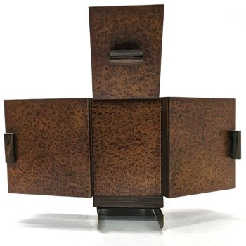 Portapipa da cantina per sigari Slitta Ski Loupe Thuya 1930 Art Déco