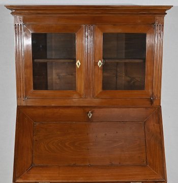 Bureau de Pente Vitrine in solid Acacia, Louis XVI style – 1st part of the 19th century