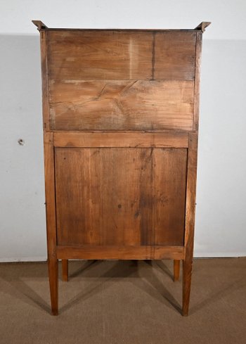 Bureau de Pente Vitrine in solid Acacia, Louis XVI style – 1st part of the 19th century