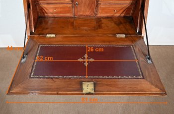 Bureau de Pente Vitrine in solid Acacia, Louis XVI style – 1st part of the 19th century