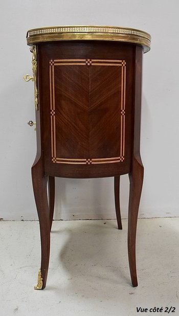 Petite Commode Chiffonnière en Acajou, style Transition Louis XV / Louis XVI – Fin XIXe