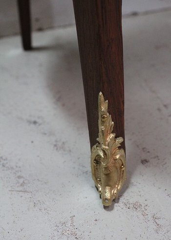 Petite Commode Chiffonnière en Acajou, style Transition Louis XV / Louis XVI – Fin XIXe