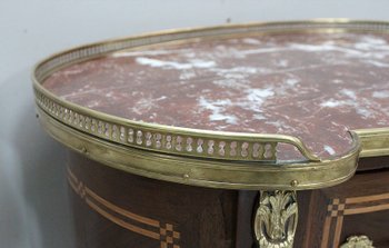 Petite Commode Chiffonnière en Acajou, style Transition Louis XV / Louis XVI – Fin XIXe
