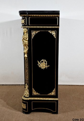 Meuble d’Appui en Poirier Noirci, époque Napoléon III – Milieu XIXe
