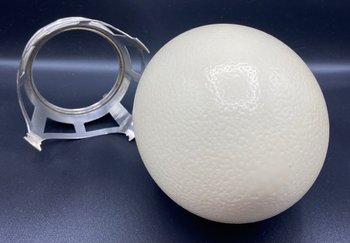 UOVO DI STRUZZO IN ARGENTO STERLING