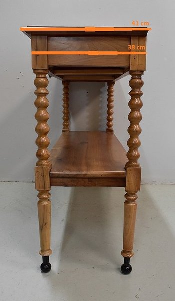 Haute Desserte en Noyer Blond massif, époque Louis Philippe – Milieu XIXe
