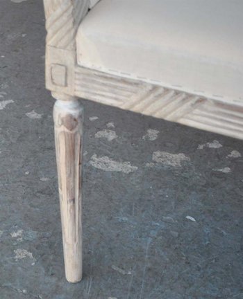 Empire Style Recamier In Lacquered Wood Swan Neck