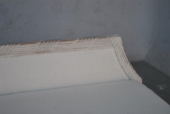 Empire Style Recamier In Lacquered Wood Swan Neck