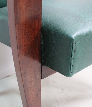 Pair of Bridge Armchairs, in Beech your Mahogany - 1940s