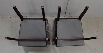 Pair of Bridge Armchairs, in Beech your Mahogany - 1940s
