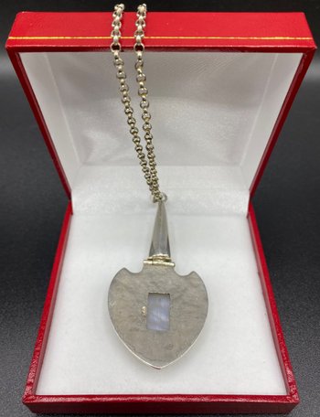 PENDENTE IN ARGENTO E LABRADORITE