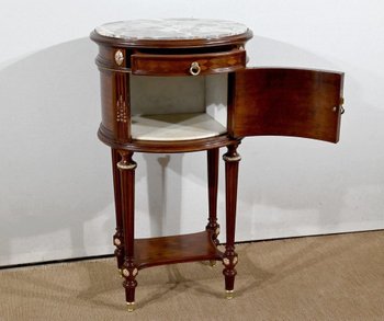 Table Tambour en Acajou, Maison Lalande, style Louis XVI – Fin XIXe