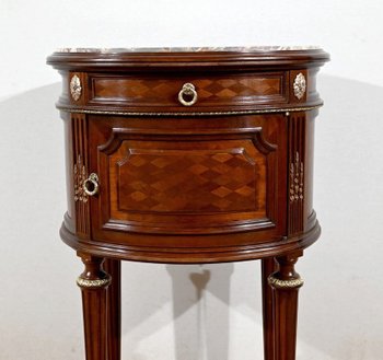 Table Tambour en Acajou, Maison Lalande, style Louis XVI – Fin XIXe