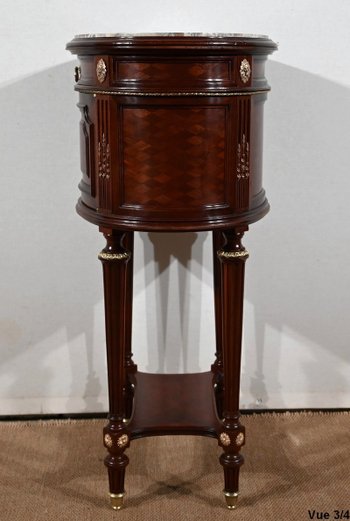 Table Tambour en Acajou, Maison Lalande, style Louis XVI – Fin XIXe